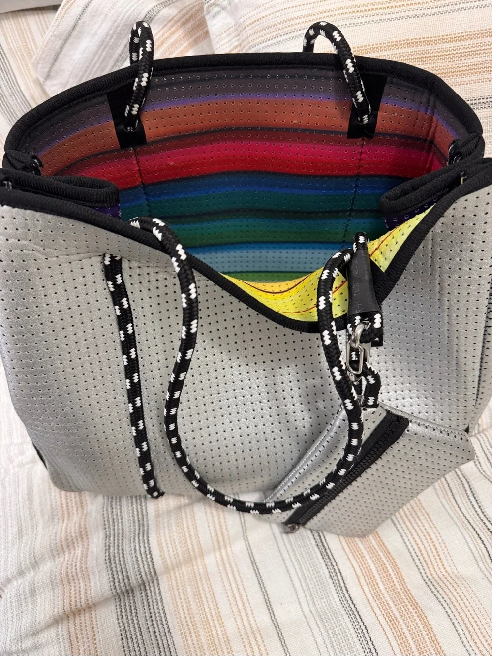 Chuchka of Melbourne Neoprene Tote w & Pouch - 2 colors price is for each one
